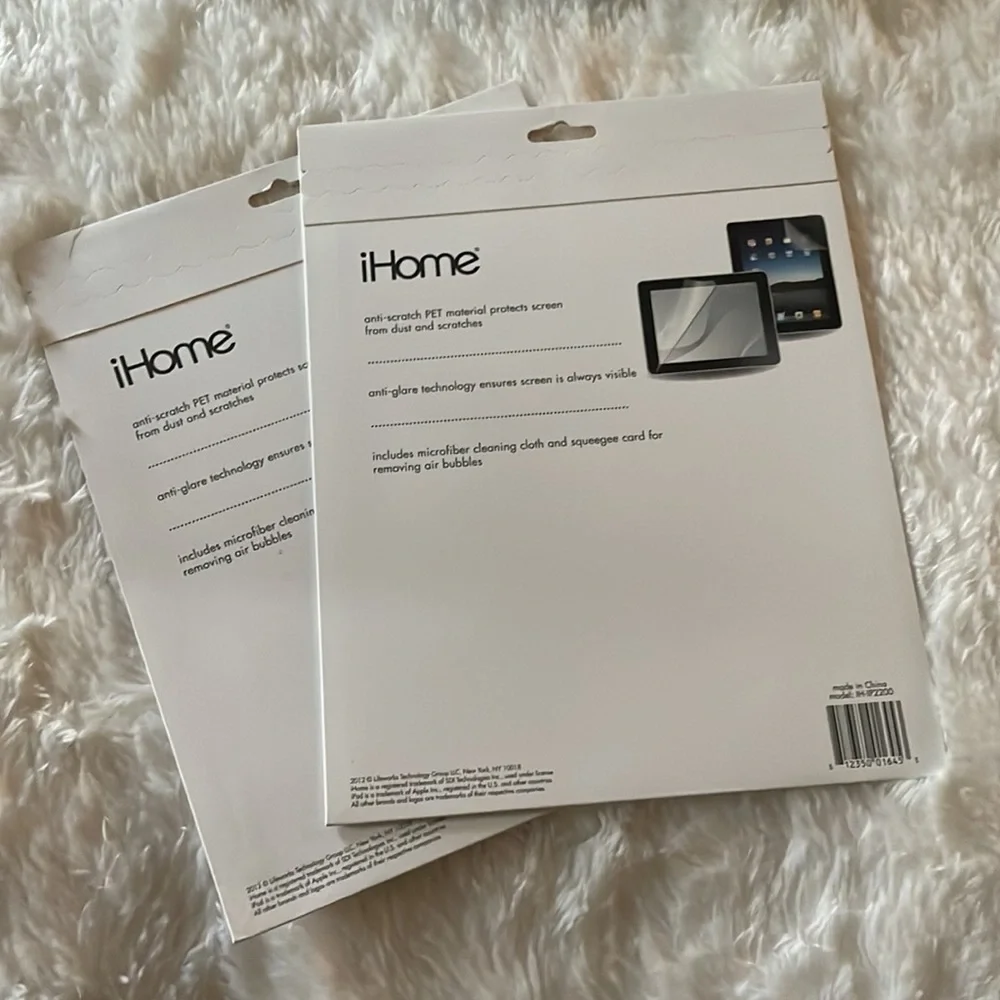 Two Anti-Scratch Screen Protectors for iPad
